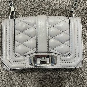 Light Grey Rebecca Minkoff Mini Love handbag